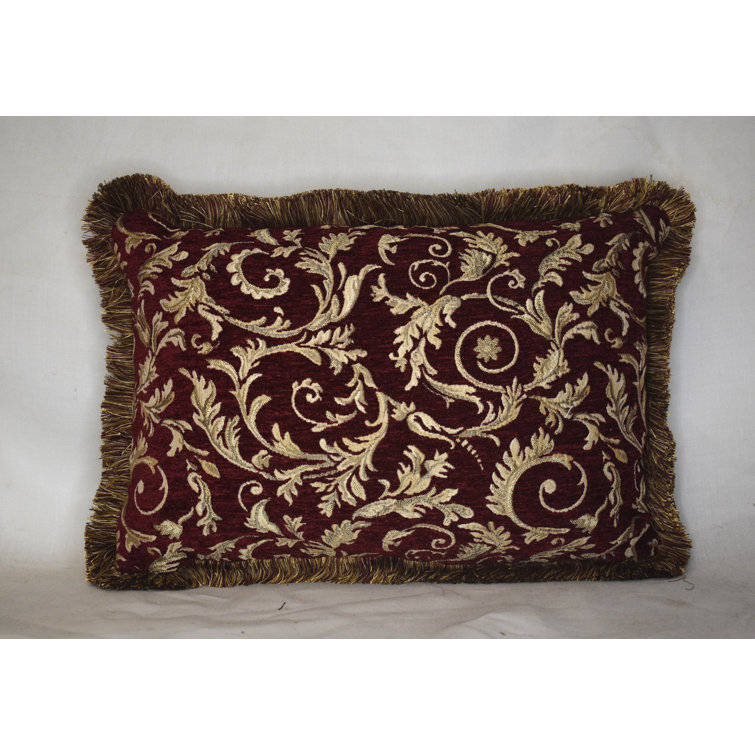 Just the Right Pillow Fringed Chenille Throw Pillow Wayfair